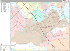 League City Digital Map Premium Style